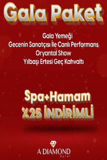 A Diamond Hotel Sapanca 2022 Yılbaşı Programı