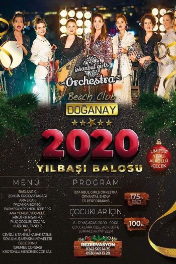 Beach Club Doganay Hotel 2020 Yılbaşı Programı