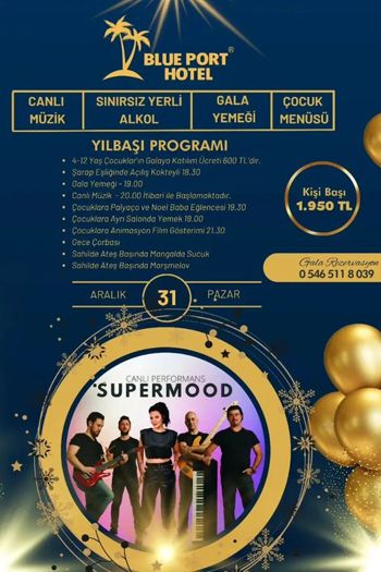 Blue Port Hotel 2024 Yılbaşı Programı