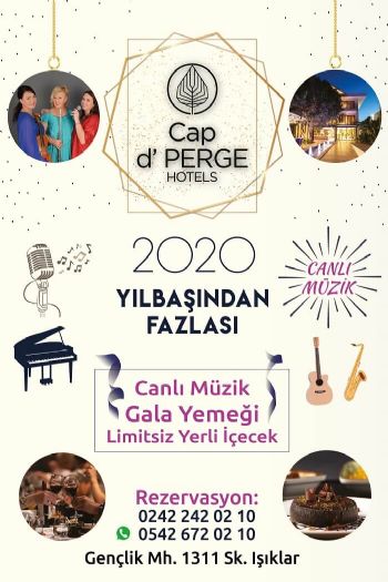 Cap d PERGE Hotel 2020 Yılbaşı Programı
