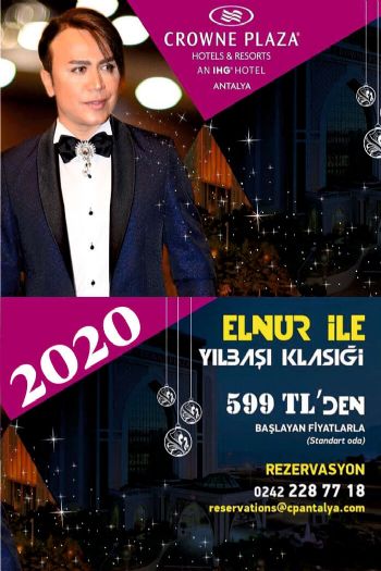 Crowne Plaza Antalya 2020 Yılbaşı Programı