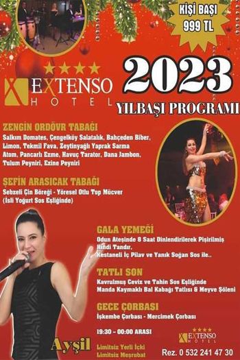Extenso Hotel 2023 Yılbaşı Programı