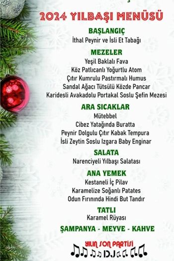 Kapari Bahçe 2024 Yılbaşı Programı