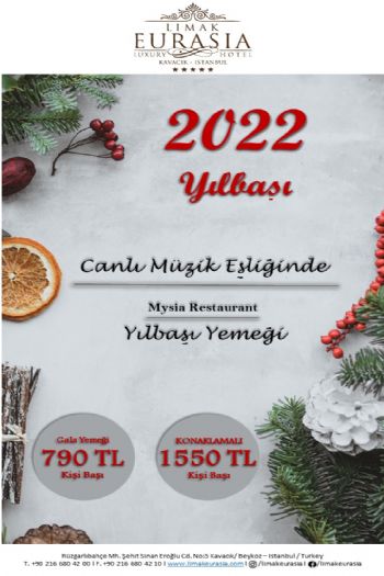 Limak Eurasia Luxury Hotel 2022 Yılbaşı Programı