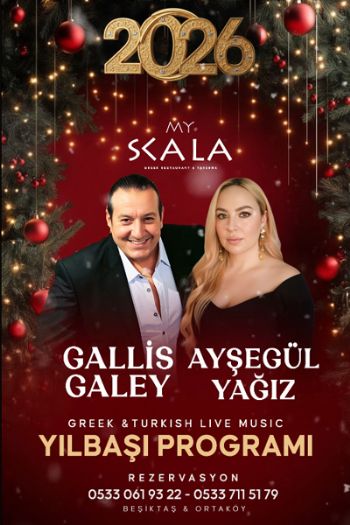 My Scala Greek Restaurant 2026 Yılbaşı Programı