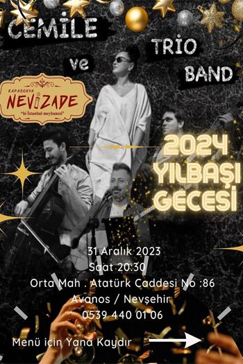 Nevizade Restaurant Kapadokya 2024 Yılbaşı Programı