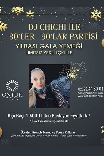 Ontur Otel İzmir 2023 Yılbaşı Programı