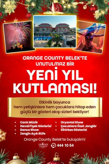 Orange County Belek 2026 Yılbaşı Programı