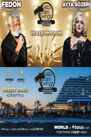 Palm Wings Ephesus Hotel 2022 Yılbaşı Galası