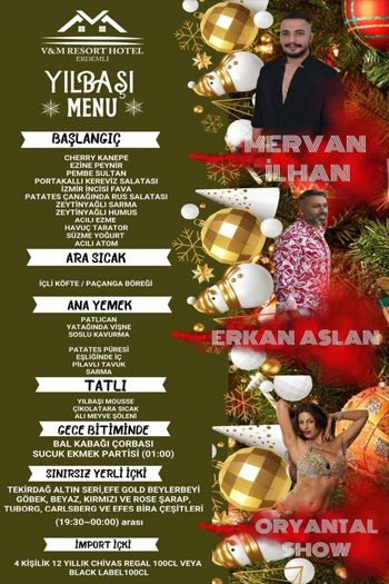 VM Resort Hotel Mersin 2024 Yılbaşı Programı