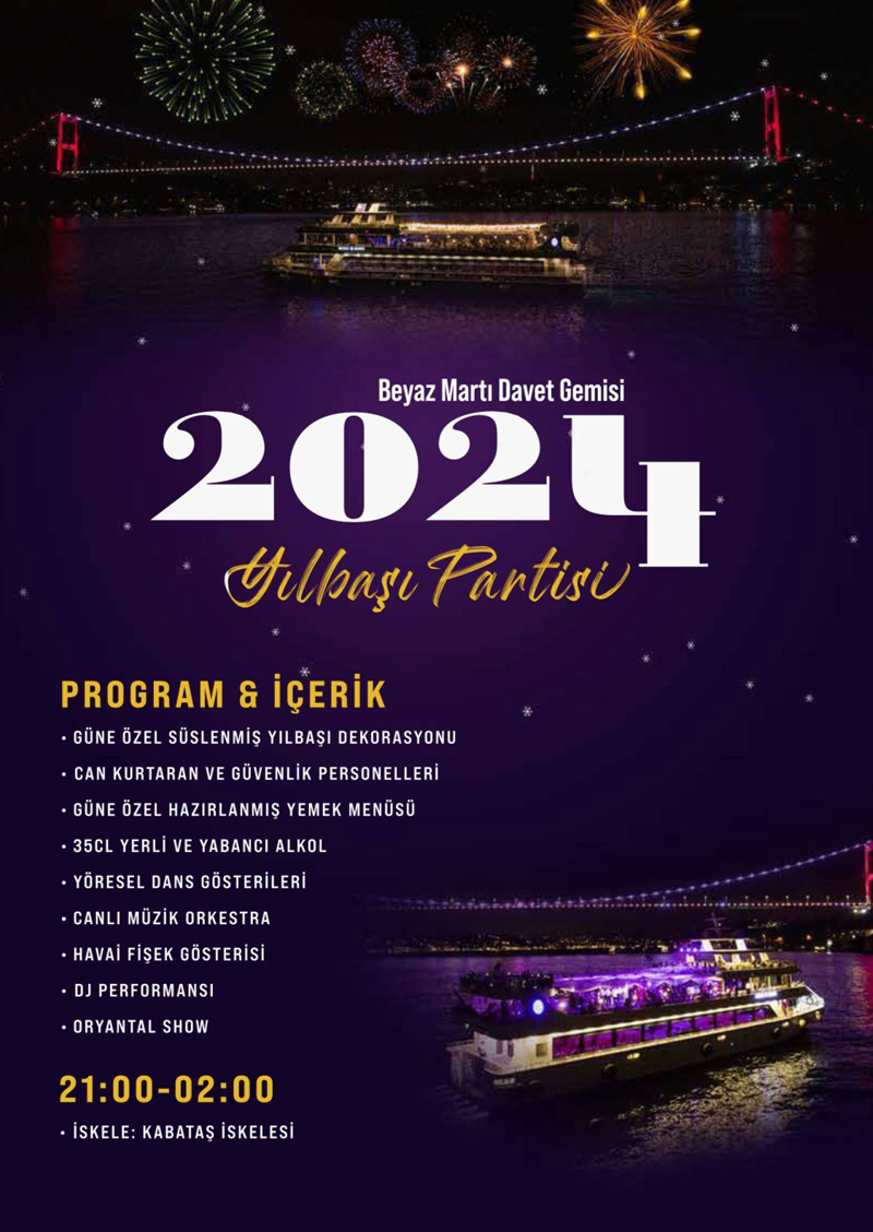 2024 Yılbaşı Tekne Partisi 